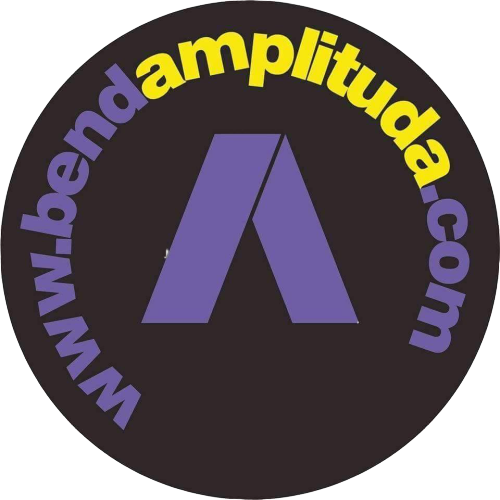 logo amplituda bend ljubičasto slovo A u crnom krugu